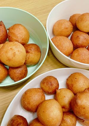 材料２つ！簡単モチモチ豆腐ドーナツ♡-レシピのメイン写真