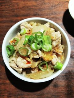 キャベツと玉ねぎたっぷり豚丼ぶり-レシピのメイン写真