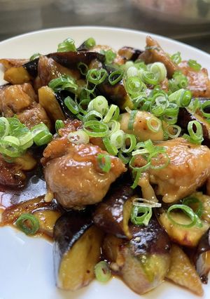 鶏肉と茄子の南蛮酢炒め-レシピのメイン写真