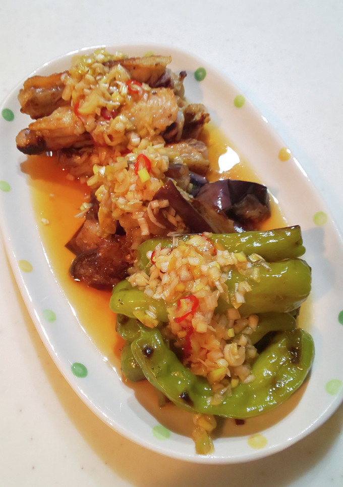 夏野菜と鶏手羽中の南蛮漬け(*^O^*)-レシピのメイン写真
