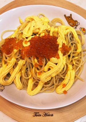 いくら＆生クリーム雲丹ソースで濃厚パスタ-レシピのメイン写真