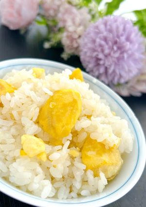 秋の味覚♪栗ご飯(炊き込みご飯)-レシピのメイン写真