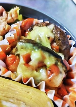 椎茸のウインナーチーズ焼き*ほりにし*-レシピのメイン写真