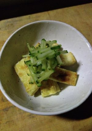 美味しくて簡単油揚げときゅうりの小鉢-レシピのメイン写真