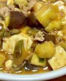 麻婆豆腐の素でナス入り麻婆豆腐