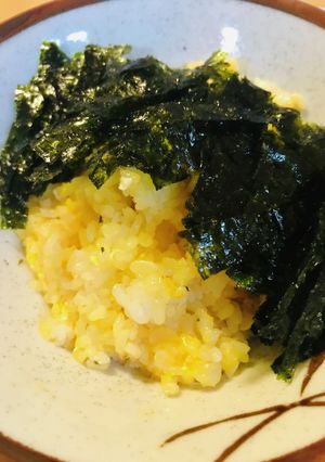 海苔かけ半熟チャーハン-レシピのメイン写真