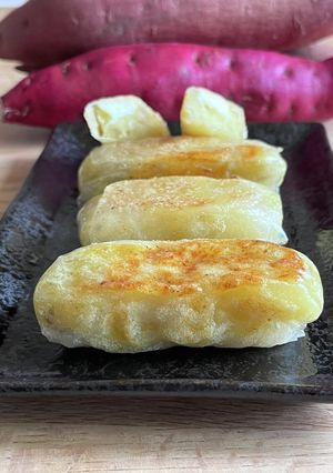 ライスペーパーで＊さつま芋チーズの焼団子-レシピのメイン写真