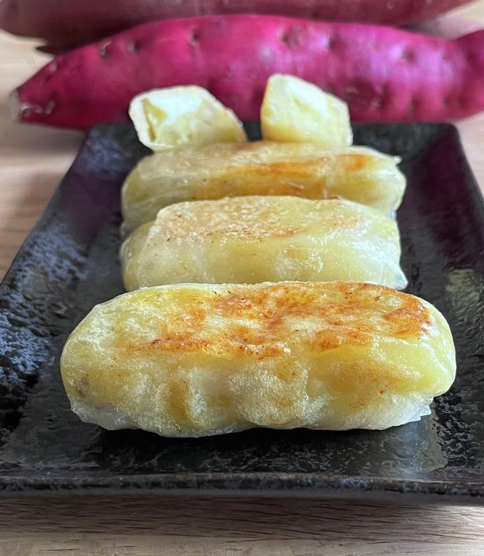ライスペーパーで*さつま芋チーズの焼団子-レシピのメイン写真