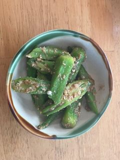 おくらの胡麻和え-レシピのメイン写真