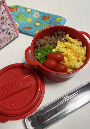そぼろ弁当-レシピのメイン写真