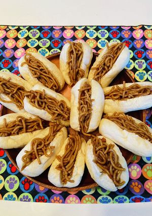 業務スーパーレシピ●ミニミニ焼きそばパン-レシピのメイン写真
