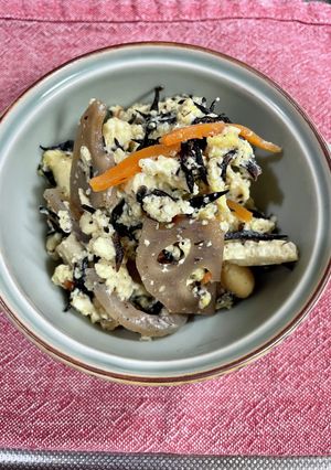 超時短！ひじきのいり豆腐-レシピのメイン写真