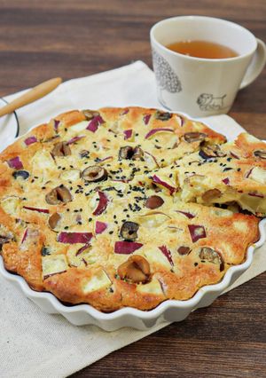 さつまいもと栗のチーズクラフティ-レシピのメイン写真