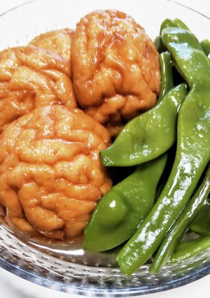 厚揚げ豆腐といんげん豆の染み染み煮♡-レシピのメイン写真