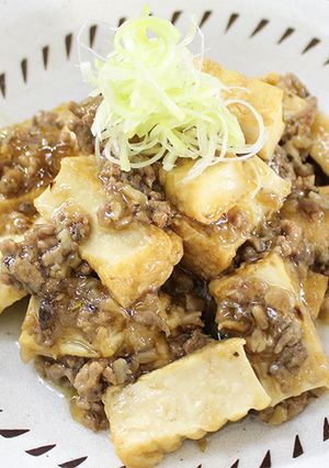 ご飯がすすむ！厚揚げのそぼろあんかけ-レシピのメイン写真