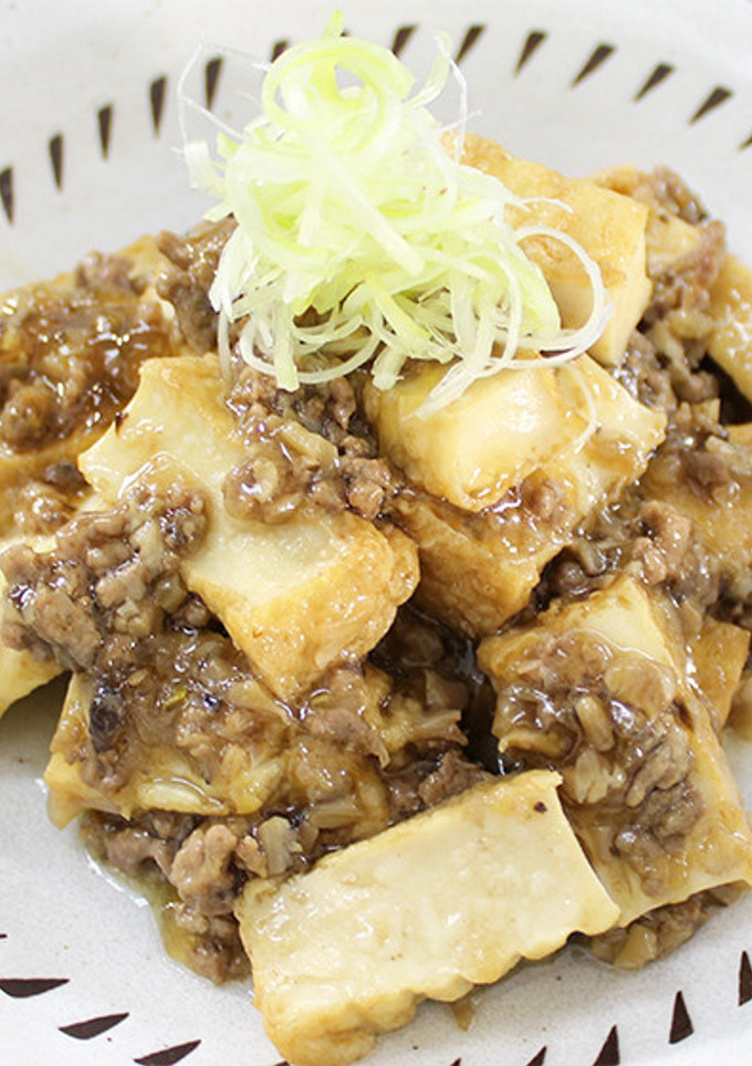 ご飯がすすむ！厚揚げのそぼろあんかけ-レシピのメイン写真
