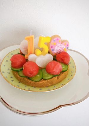 わんちゃんのケーキ(15歳)-レシピのメイン写真