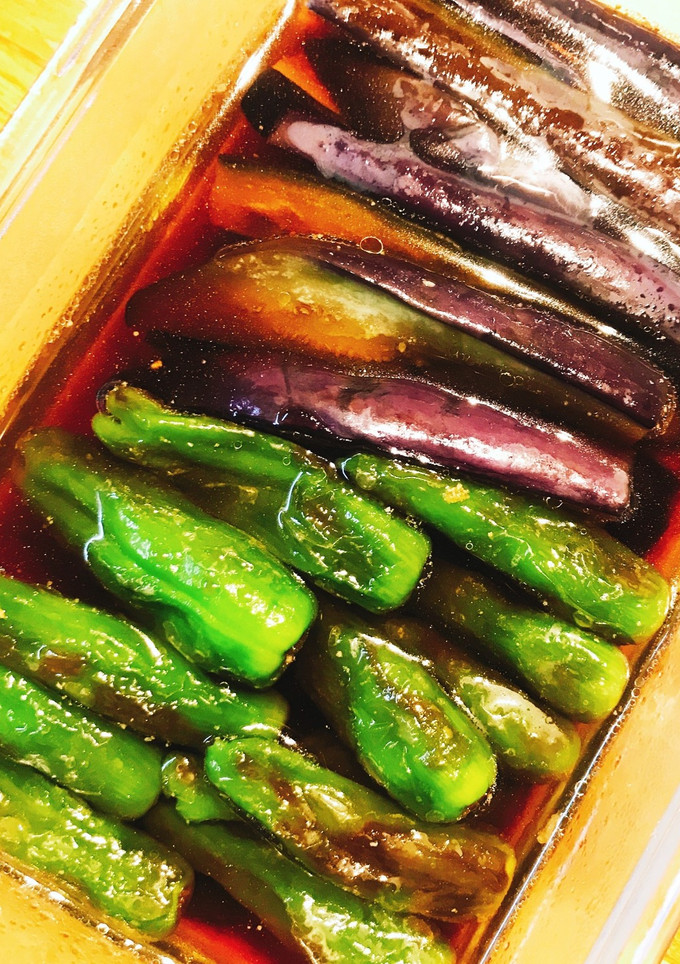 茄子とししとうの胡麻つゆ浸し-レシピのメイン写真