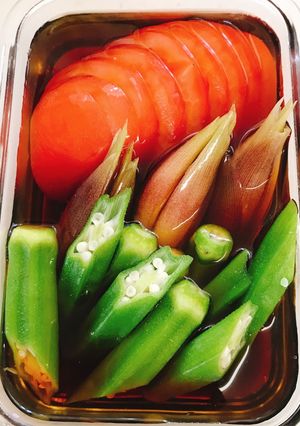 夏野菜のぽんつゆ浸し-レシピのメイン写真