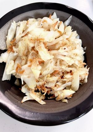 カルシウムたっぷり！小エビとキャベツ炒め-レシピのメイン写真
