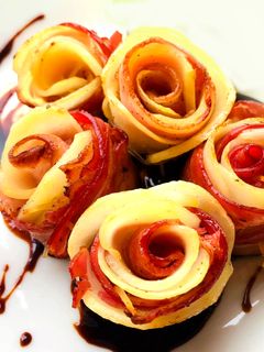 食べられるパスタ楊枝で!ベーコンポテト♡-レシピのメイン写真