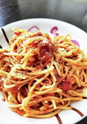 おかわり！！ホールトマトとツナのパスタ-レシピのメイン写真
