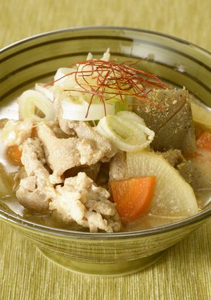 豚小間とこんにゃくのもつ煮風-レシピのメイン写真