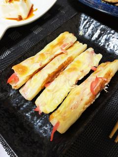 紅生姜のちくわチーズ焼き-レシピのメイン写真