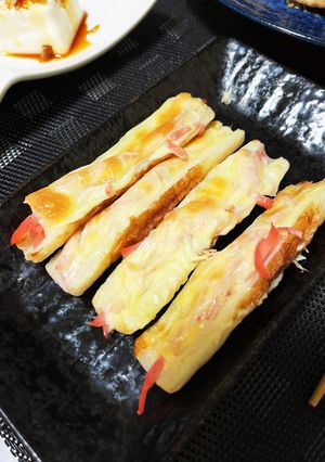 紅生姜のちくわチーズ焼き-レシピのメイン写真