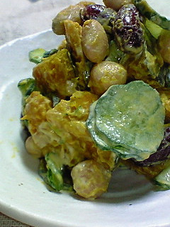 お豆とかぼちゃのサラダ-レシピのメイン写真