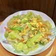 豚バラ肉とレタスの卵炒りつけ
