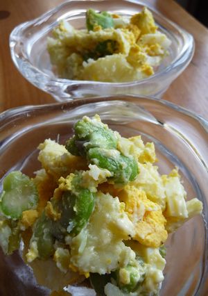 そら豆と新じゃがいものマヨたま♪サラダ-レシピのメイン写真