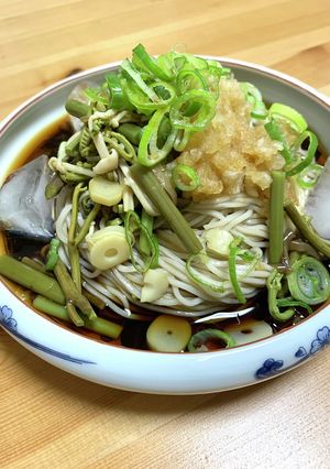 冷やし山菜おろし♪更科蕎麦-レシピのメイン写真