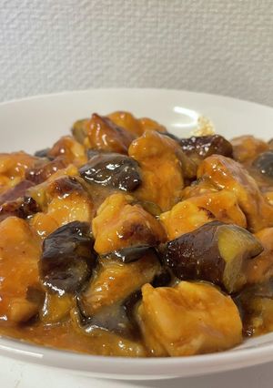ナスと鶏肉の辛味噌炒め-レシピのメイン写真