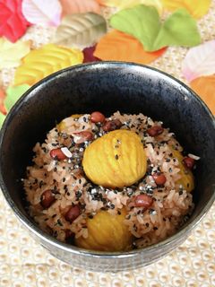 栗入り赤飯-レシピのメイン写真