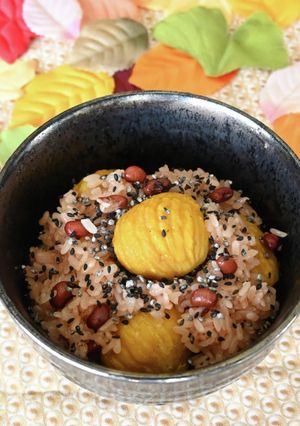 栗入り赤飯-レシピのメイン写真