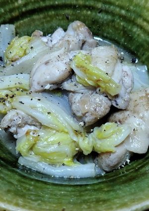 鶏もも肉と白菜の蒸し焼きコンソメ風味-レシピのメイン写真