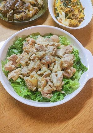 鶏もも肉のお酢あえ-レシピのメイン写真