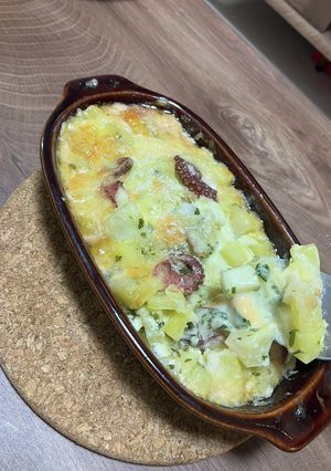 タコとポテトのガーリックバジルグラタン-レシピのメイン写真