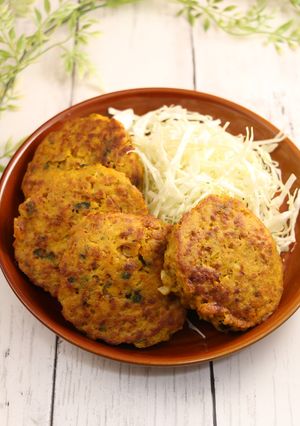 簡単！かぼちゃハンバーグ-レシピのメイン写真