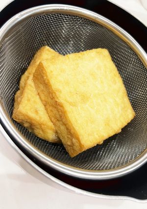 厚揚げの油抜き-レシピのメイン写真
