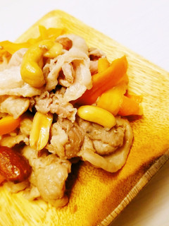 簡単!ご飯が進む豚肉ナッツ炒め-レシピのメイン写真