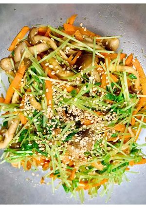 自家製麹調味料で作る豆苗の彩りナムル-レシピのメイン写真
