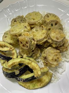 ナスと蓮根の餃子挟み揚げ-レシピのメイン写真