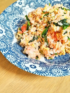 明太子とほうれん草のチャーハン-レシピのメイン写真