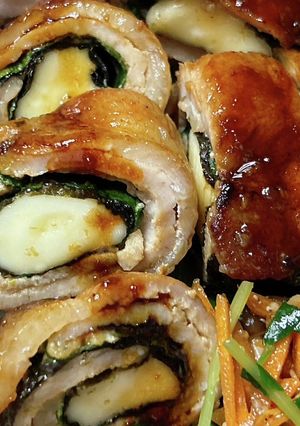 玉ねぎ麹で作るシソチーズ肉巻-レシピのメイン写真