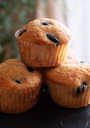 ちょっぴり和風な黒豆カップケーキ-レシピのメイン写真