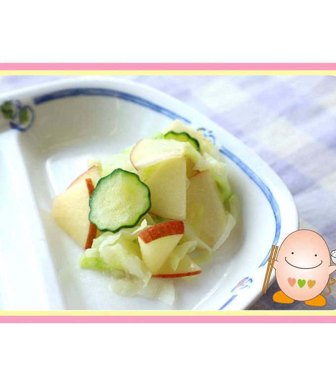 たべまる給食【りんごサラダ】-レシピのメイン写真