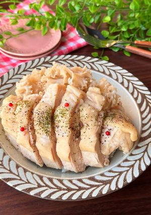 【腸活】ホホホタケと鶏胸肉のカオマンガイ-レシピのメイン写真