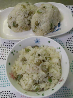 春日井のグリーン豆で豆ご飯-レシピのメイン写真